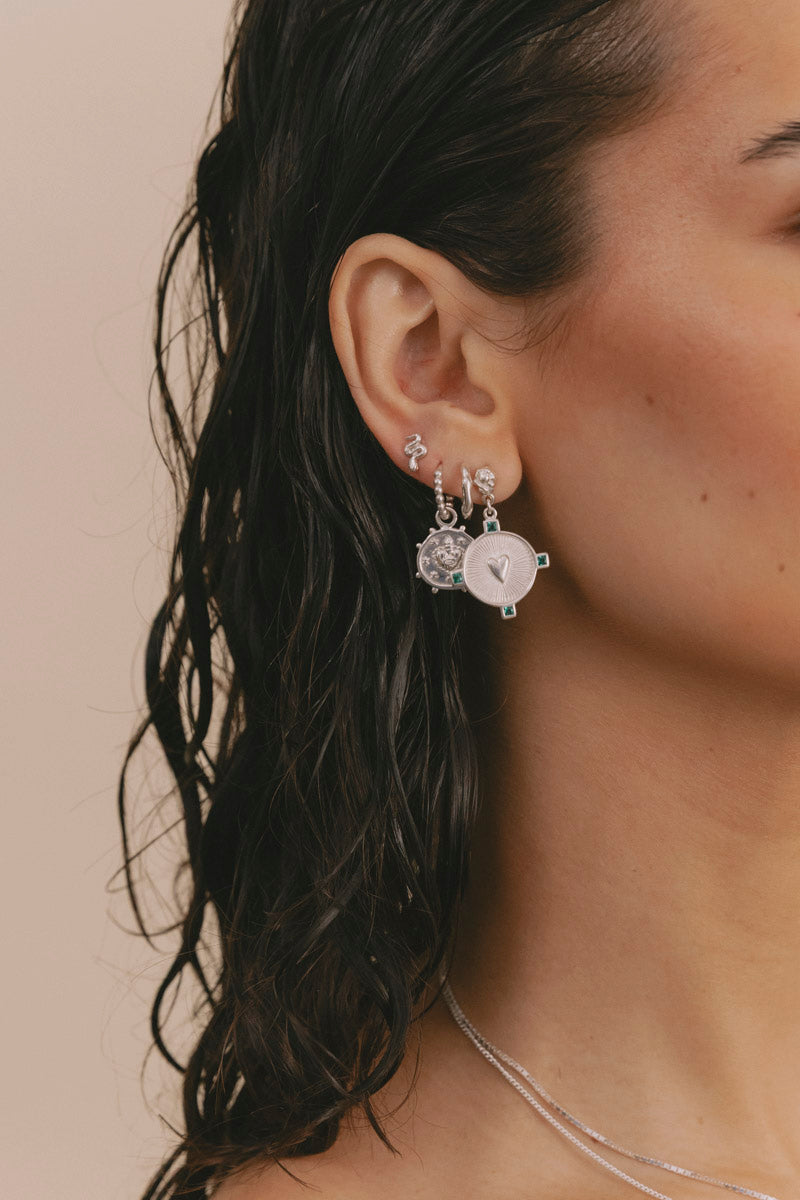 Serpant Stud Silver