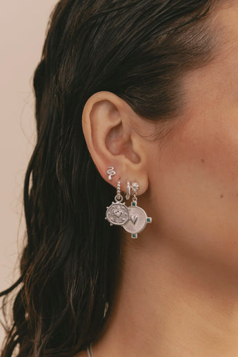 Serpant Stud Silver