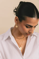 Thorns and Roses Earring Gold Plated