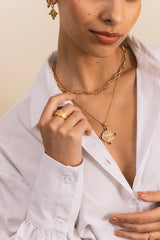 Thorns And Roses Necklace Gold Plated