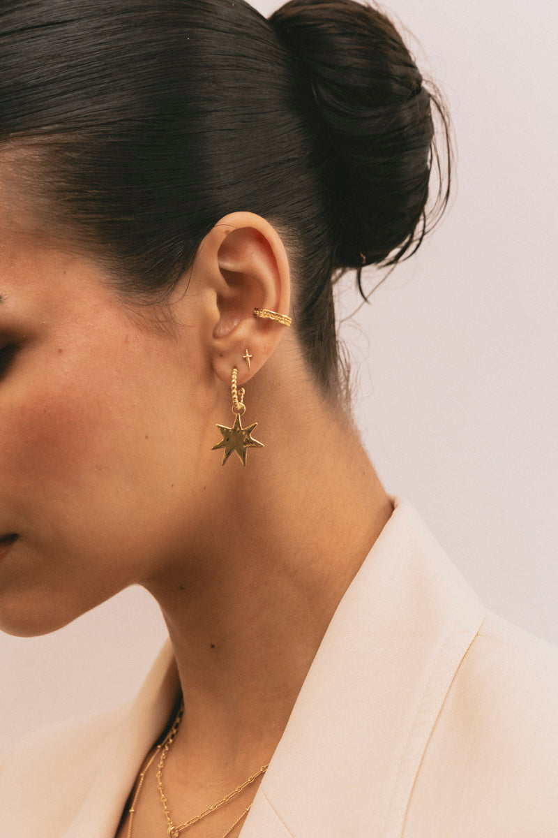 Eclipse Ear Cuff Gold Plated