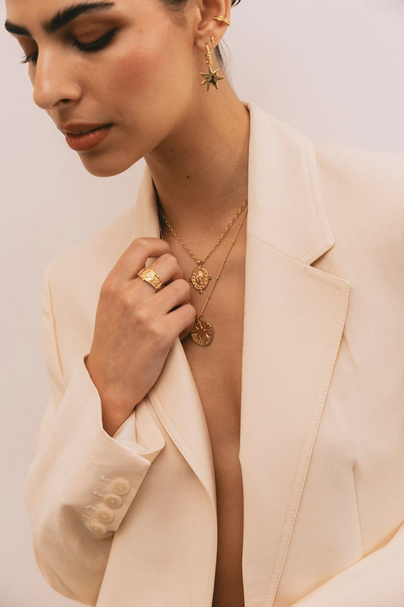 Starlit Whispers Necklace Gold Plated