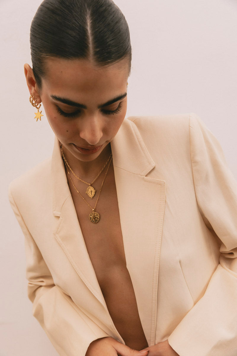 Divine Protection Necklace Gold Plated