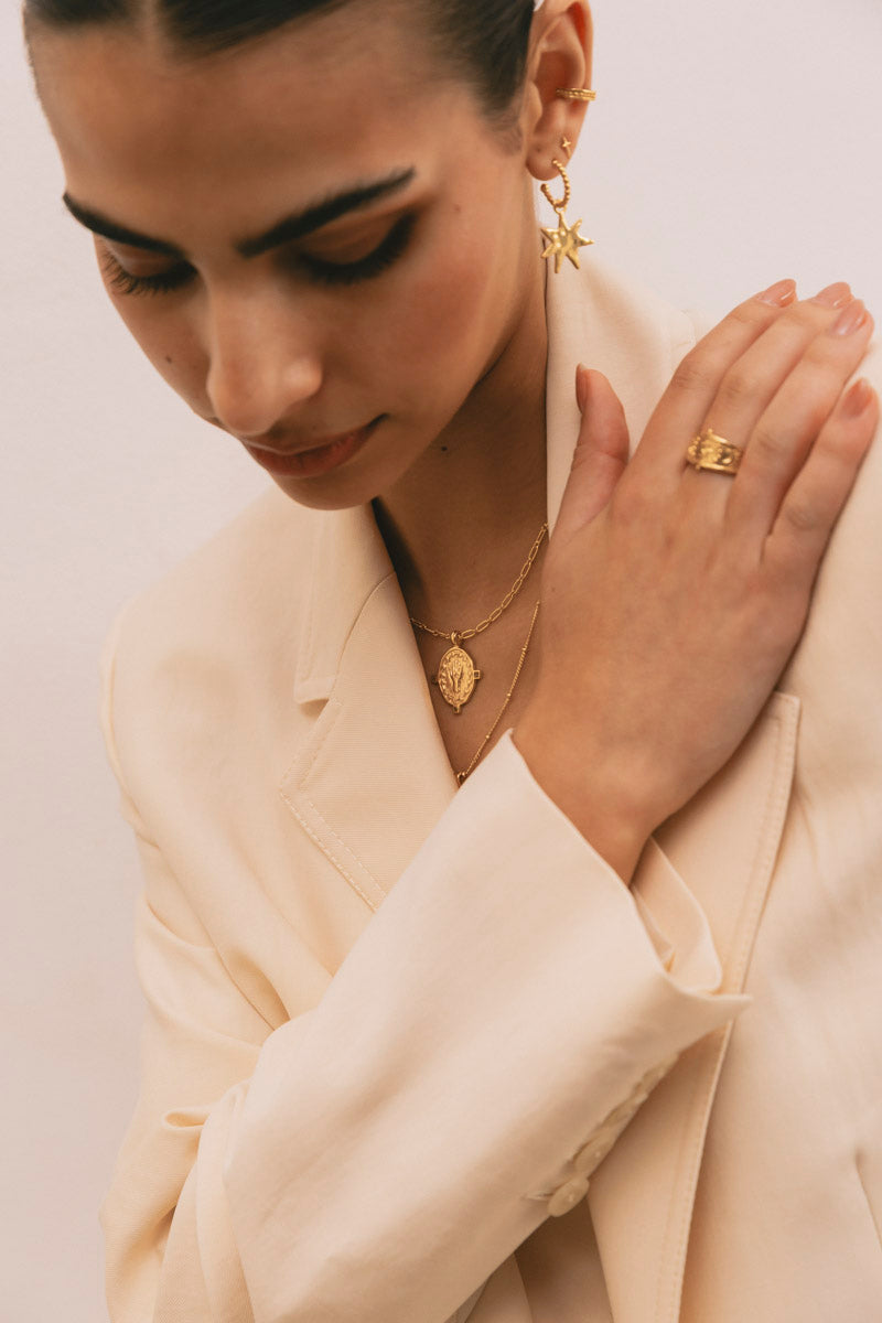 Divine Protection Necklace Gold Plated