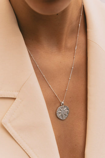 Starlit Whispers Necklace Silver