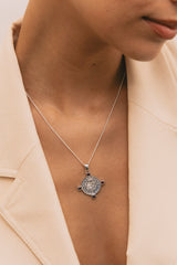Thorns And Roses Necklace Silver