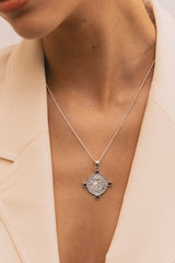 Thorns And Roses Necklace Silver