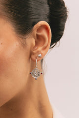 Thorns and Roses Earring Silver