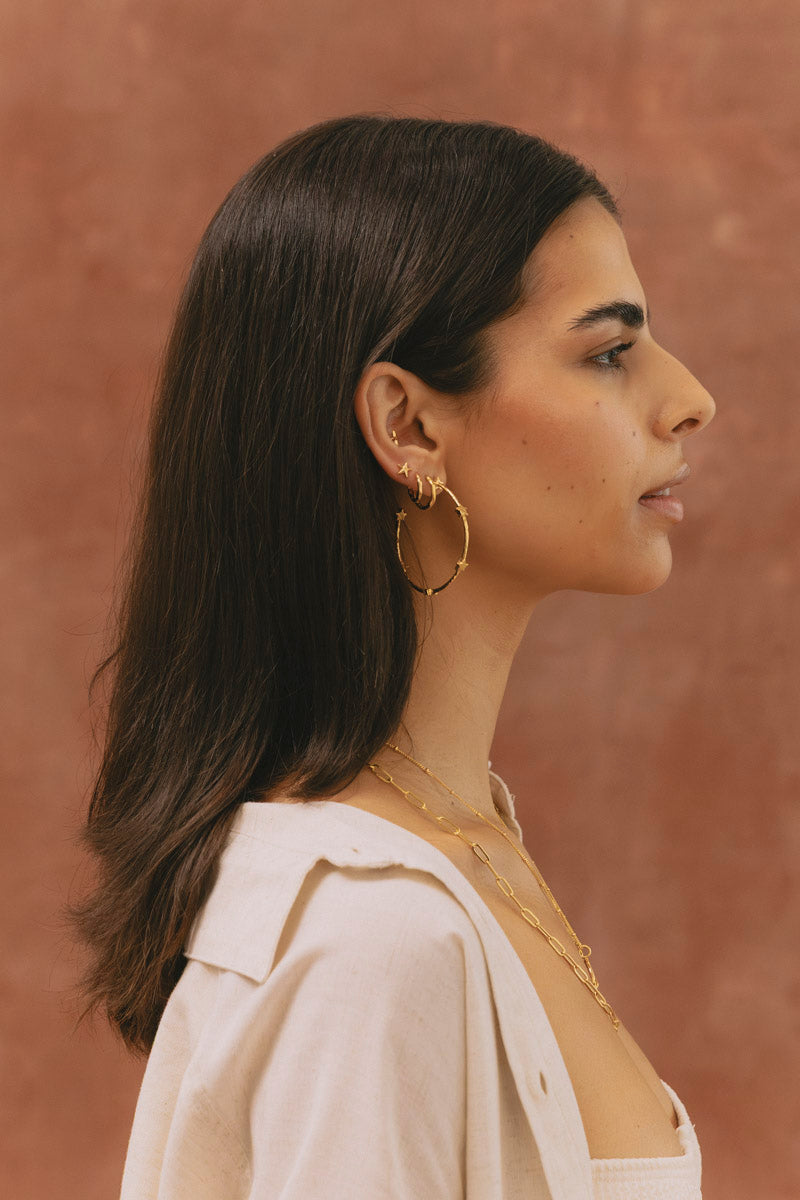 Stardust Earring Gold Plated