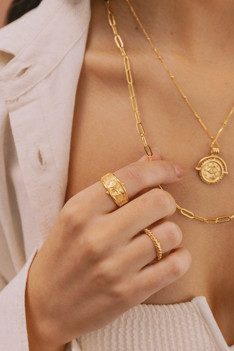 Sky Goddess Ring Gold Plated