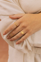 Serpant Snake Ring Gold Plated