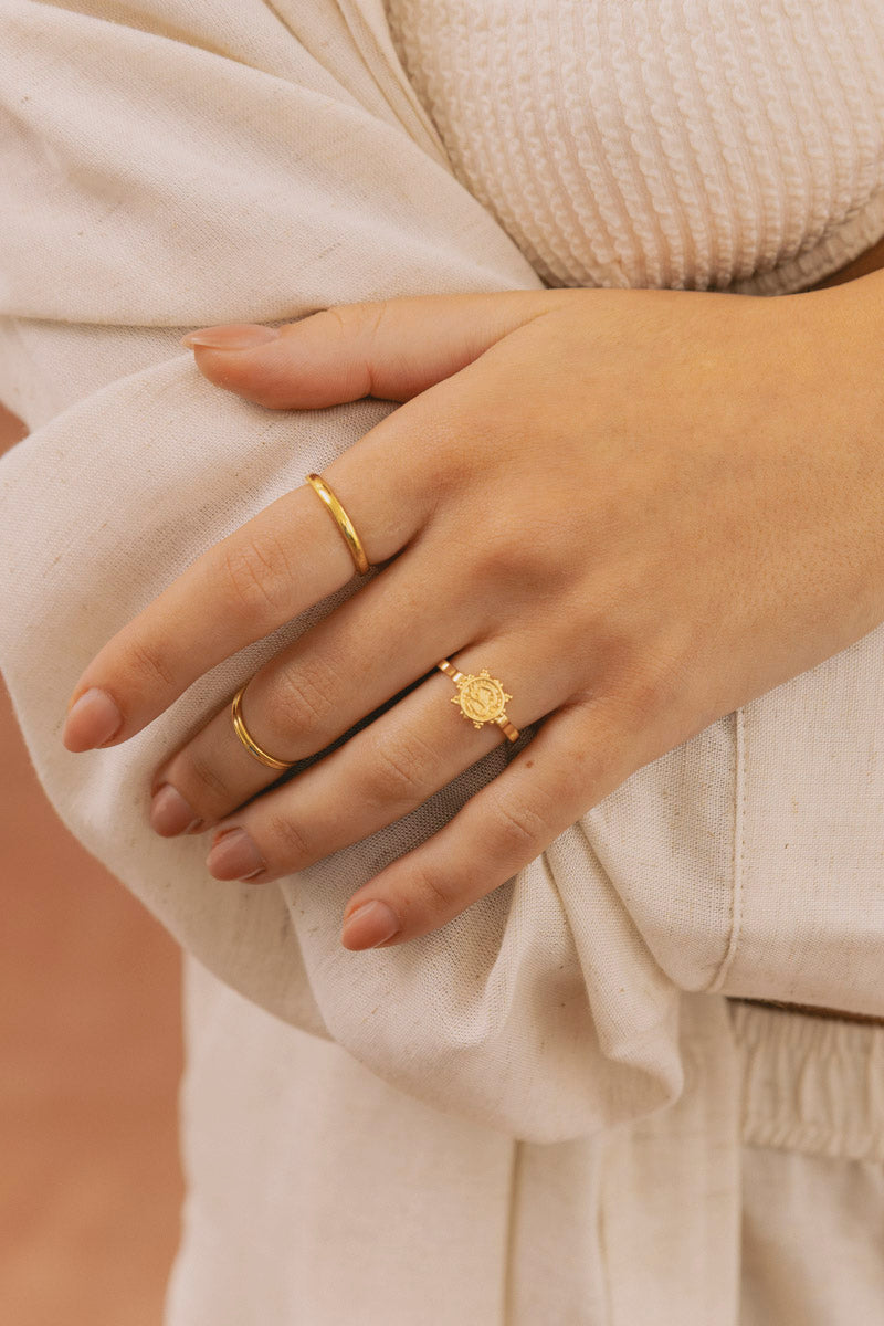Serpant Snake Ring Gold Plated