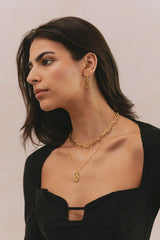 Stellar Glow Necklace Gold Plated