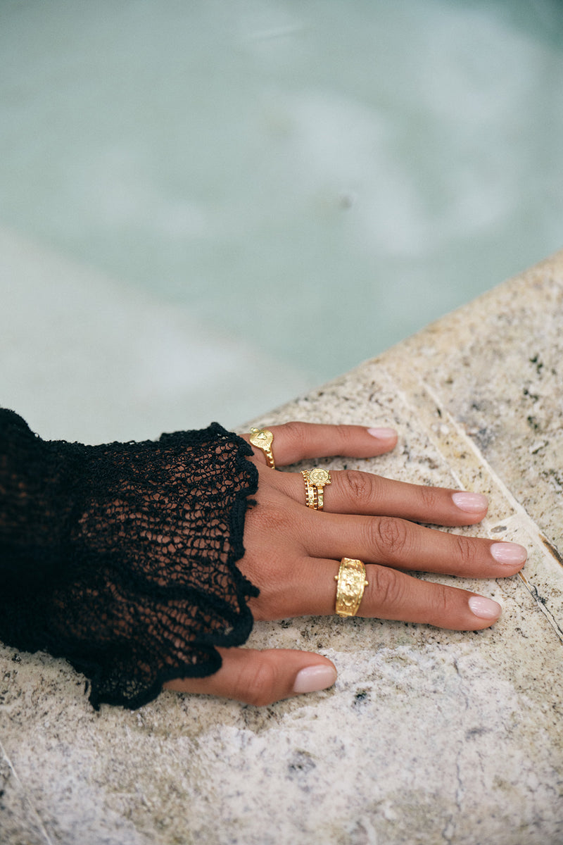 Sky Goddess Ring Gold Plated