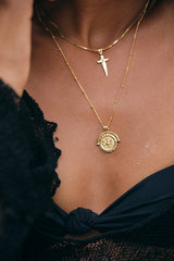 Sacred Sword Necklace Gold Plated