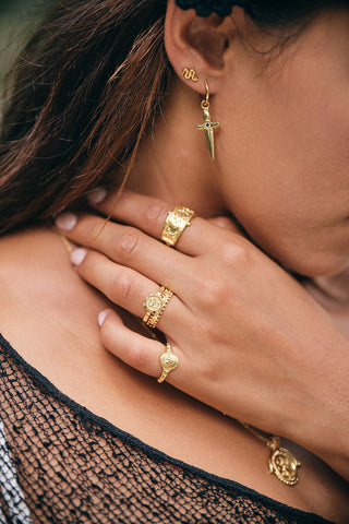 Serpant Snake Ring Gold Plated