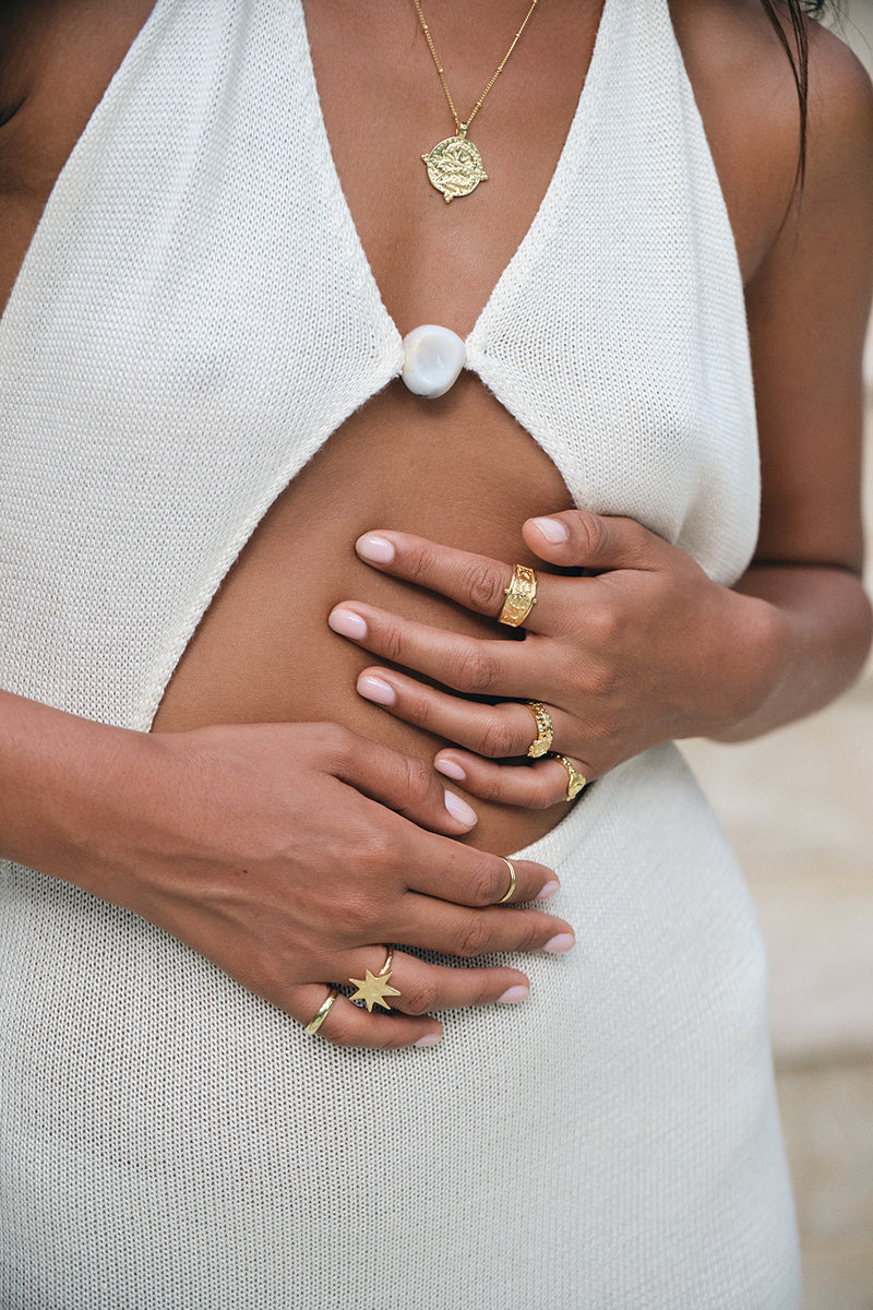 Sky Goddess Ring Gold Plated