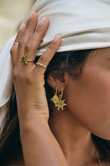 Starlit Whispers Earrings Gold Plated