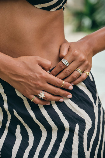 Sky Goddess Ring Silver