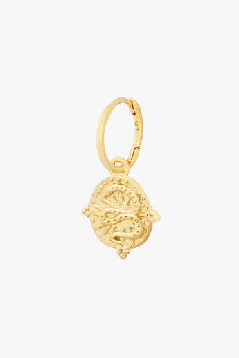 The Serpant Earring Gold Plated