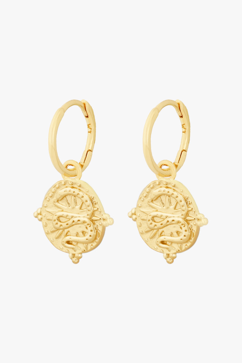 The Serpant Earring Gold Plated