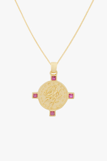 Thorns And Roses Necklace Gold Plated