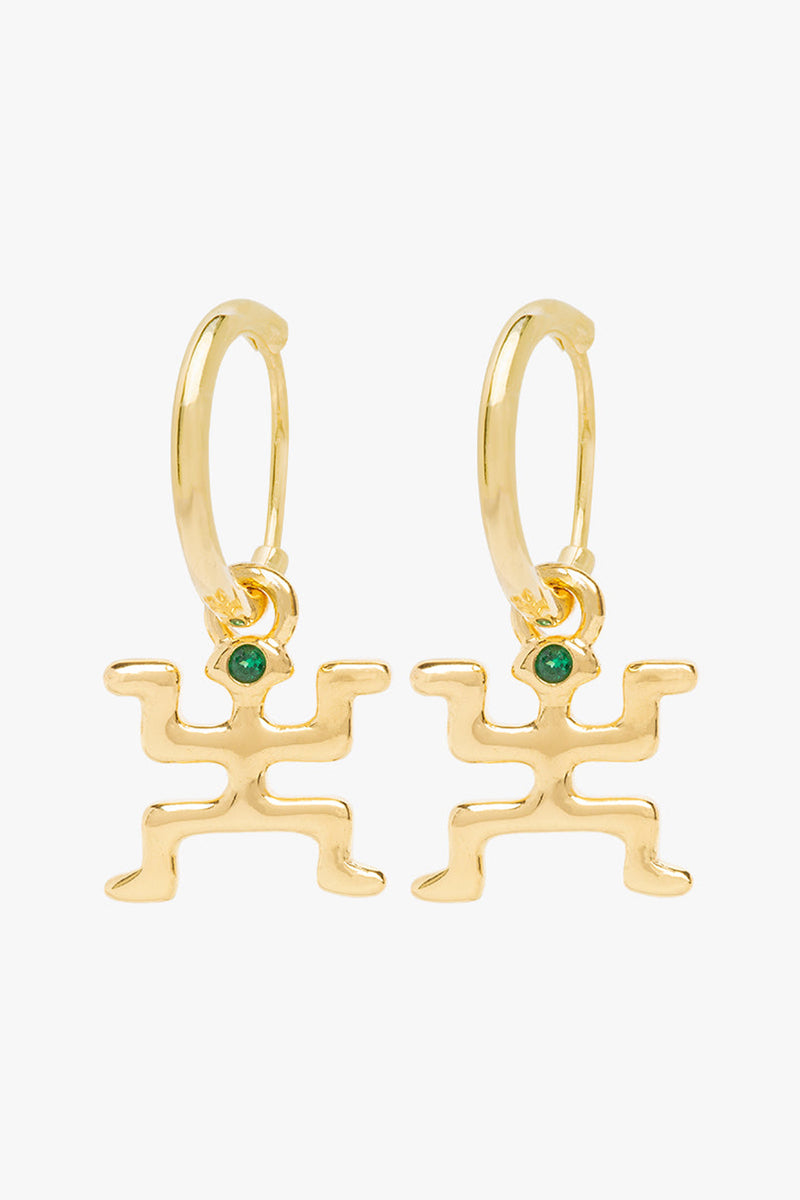 Yannis hoop gold plated