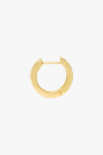 Classic huggie gold plated small (15mm)