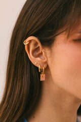 Selo Hoop Earring Gold Plated
