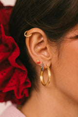 Sunset Hoop Gold Plated