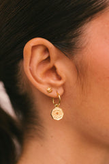 Bom Dia Hoop Gold Plated