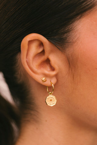 Bom Dia Hoop Gold Plated