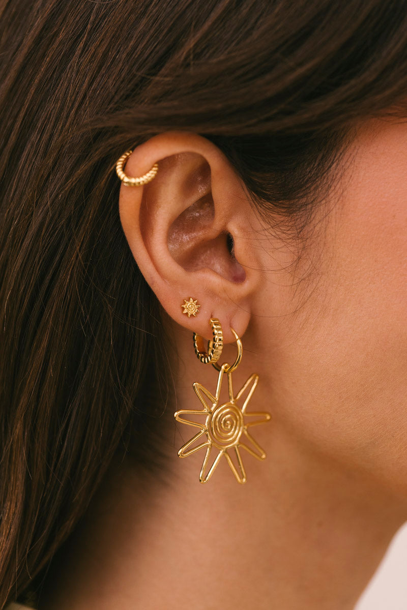 Sol Stud Gold Plated