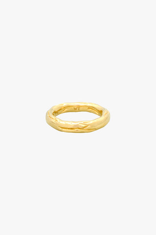 Hammered Pinky Band Gold Plated