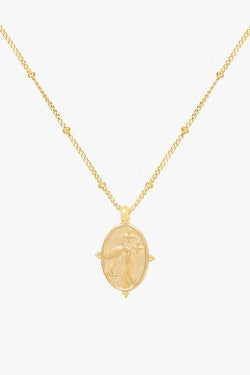 Hydra necklace gold plated