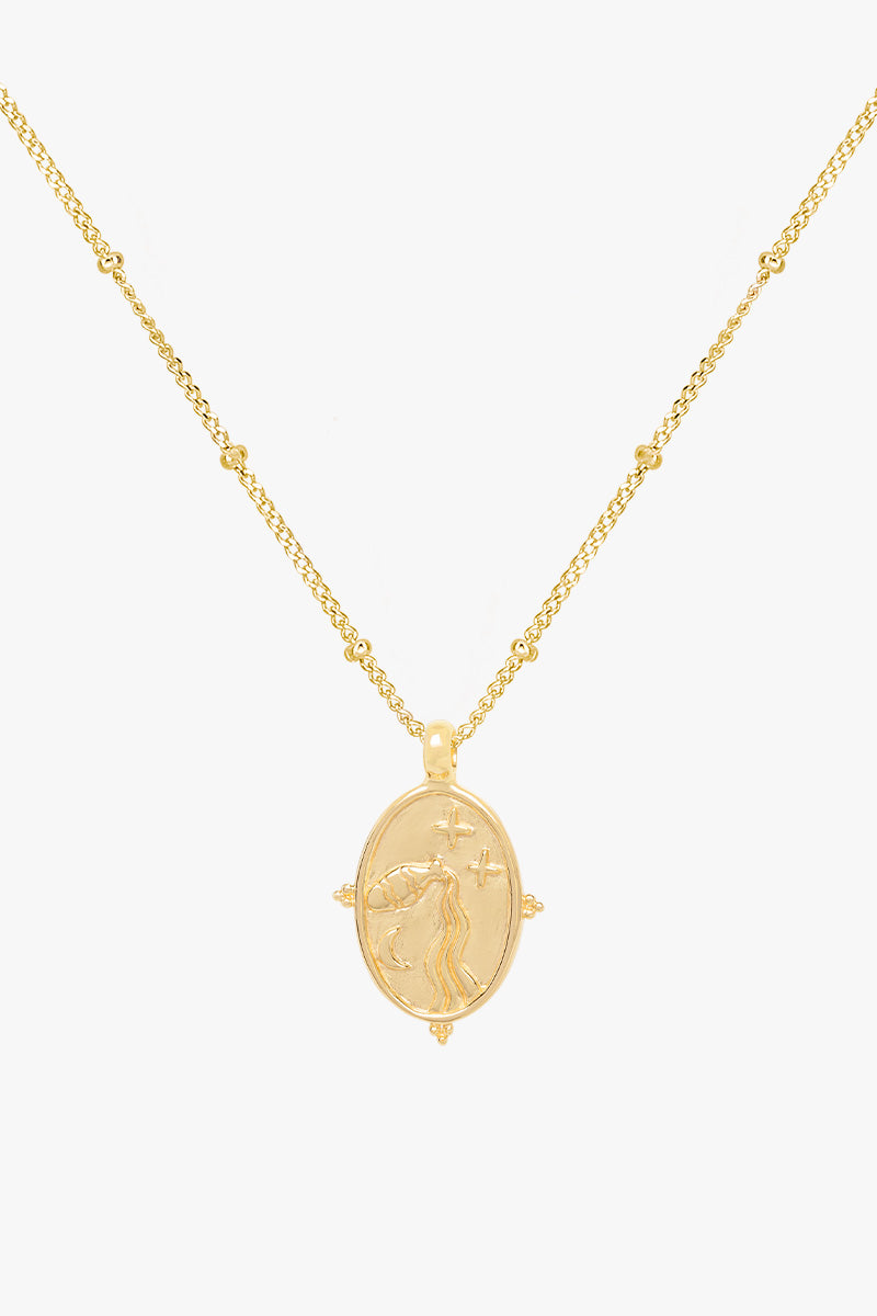 Hydra necklace gold plated