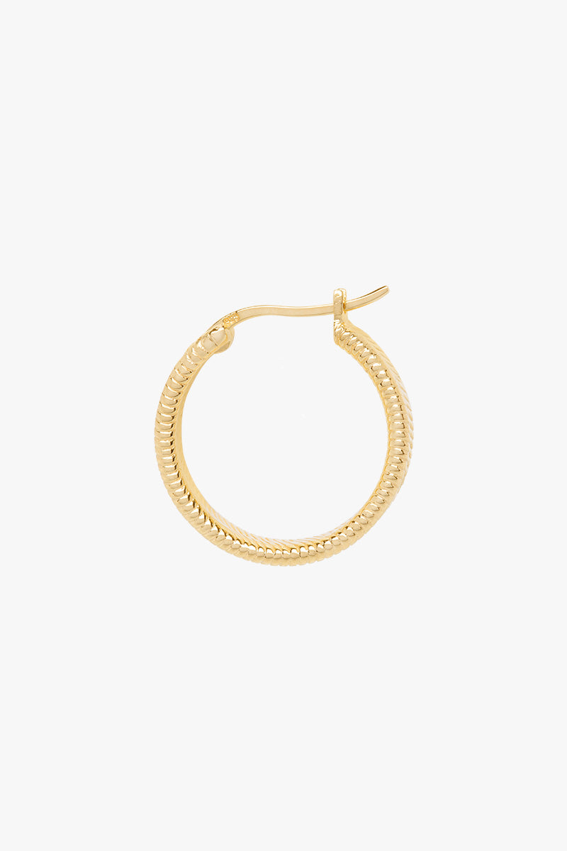 Iconic hoop gold plated