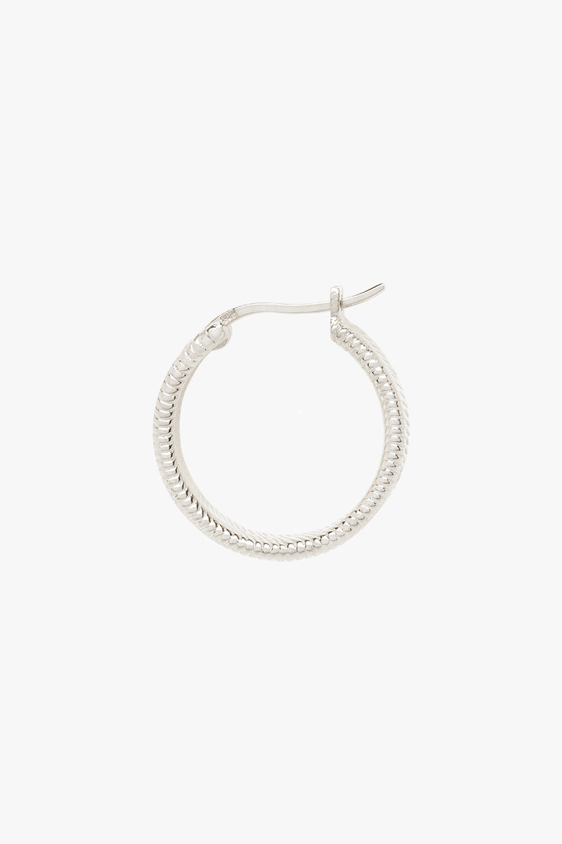Iconic hoop silver