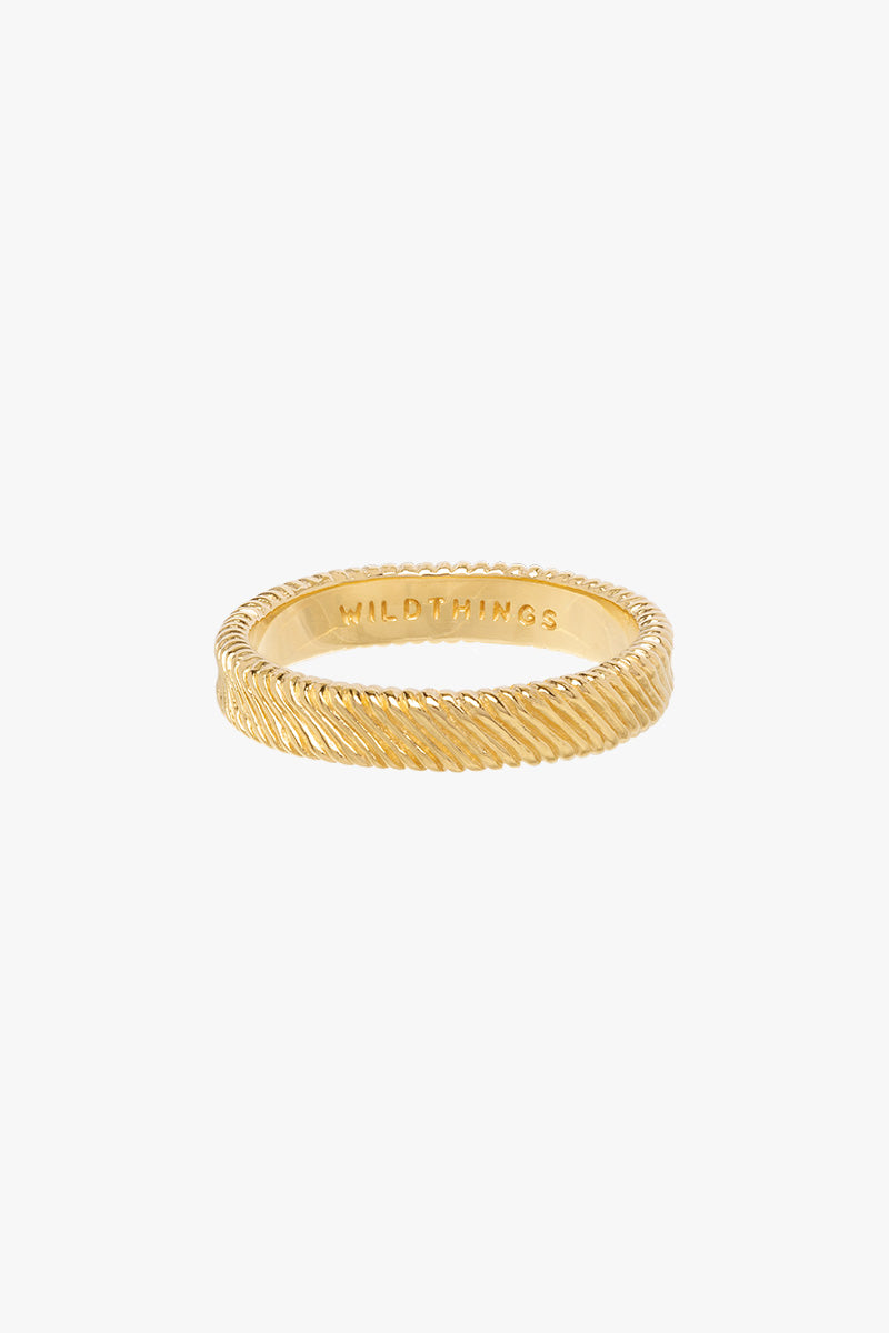 Iconic ring gold plated