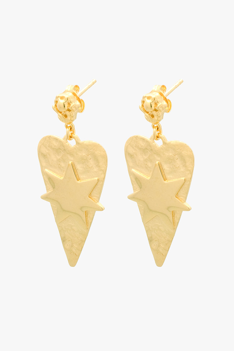 Interstellar Love Earring Gold Plated