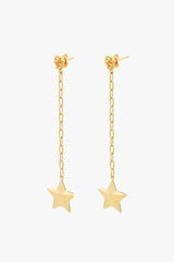 Luminous Star Drop Earring Gold Plated