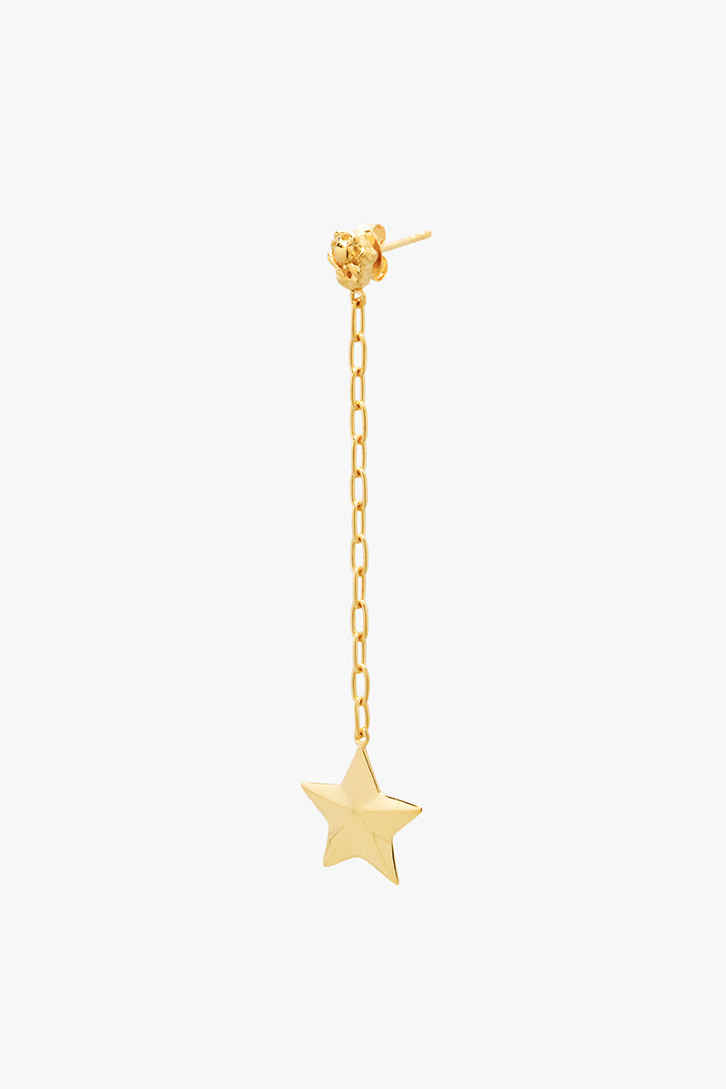 Luminous Star Drop Earring Gold Plated