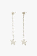 Luminous Star Drop Earring Silver