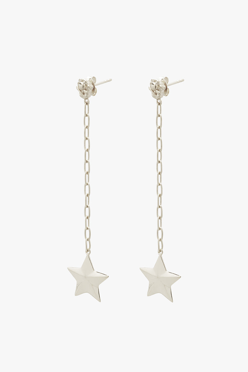 Luminous Star Drop Earring Silver