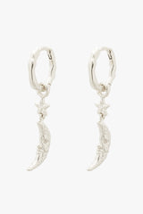 Moon & Star Earring Silver