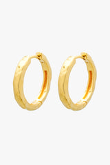 Hammered Huggie Gold Plated (20mm)