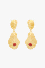 Red Planet Stud Gold Plated (pair)