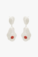 Red Planet Stud Silver (pair)