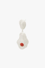 Red Planet Stud Silver (pair)