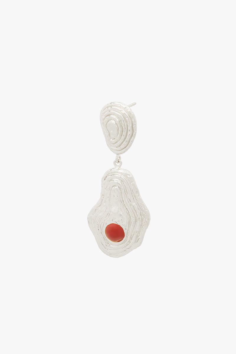 Red Planet Stud Silver (pair)